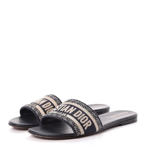 dior dway slide deep blue|dior dway slides women.